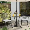 Avestar 3tlg Gussaluminium-Garten-Bistro-Set mit Kissen, Produktbild-Vorschau 2