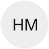 The image shows the letters HM inside a white circle. Produktbild-Vorschau