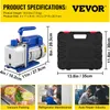 pompa per vuoto 4CFM 220 V 50 Hz Pompa per vuoto Pompa Anteprima dell’immagine prodotto 7