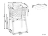BELIANI Stubenbett Natürlicher Farbton Rattan mit Gestell Produktbild-Vorschau 3