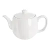 A white porcelain teapot is shown against a white background. Podgląd zdjęcia produktu