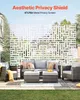SucceBuy Panneau brise-vue en métal, 119,4 x 193,2 cm, Voir les images du produit 2