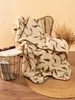A cozy scene with a blanket draped over a chair, next to a small table with books and a plant. Produktbild-Vorschau