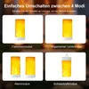 Zwei LED-Flammeneffektleuchten, 4 Modi, USB-Ladefunktion, Produktbild-Vorschau 4