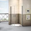 90x90x195cm Runddusche Duschkabine Duschabtrennung Drehtür Produktbild-Vorschau 1