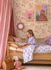 ESTAhome Tapete Blumen Orange und Rosa 50 x 900 cm Produktbild-Vorschau 7