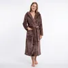 GAUBERT Accappatoio unisex in pile con cappuccio, extra Anteprima dell’immagine prodotto 4