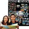 Anwicar Magnettafel Unsere Reisen - Vertikal 100x80 cm - Produktbild-Vorschau 1