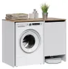 Waschmaschinenschrank Vicco Viktor Weiß/Artisan-Eiche 119.6 Produktbild-Vorschau 5