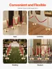 Collage of four images showing stanchions used in different settings: hotel, exhibition, wedding, and museum. Produktbild-Vorschau