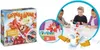 A collage showing the Looping Louie board game box and a scene of children playing the game. Produktbild-Vorschau