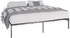 CLP Metallbett Fargo schwarz Größe 200x200x42 cm Produktbild-Vorschau 1