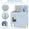 COSTWAY Cuisine pour enfants avec 10 accessoires, lumière Voir les images du produit 6