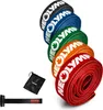 A set of resistance bands and a small carrying pouch, with one band shown separately with a handle. Produktbild-Vorschau