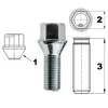 Kolový šroub M14x1,5x30 kužel, klíč 17, C17D30P, výška 51,5 Náhled obrázku produktu 3