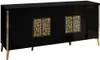 Sideboard Stella in Schwarz/Gold ohne Spiegel Produktbild-Vorschau 1