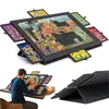 Juksun Puzzleplatte 77x53.6cm Filz grau mit 6 Schubladen Produktbild-Vorschau 1