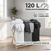 hausleben Wäschekorb aus Bambus – 3-Fach Wäschesammler 40 L Produktbild-Vorschau 2