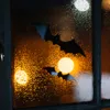 3 kusy Veľké čierne netopiere Samolepky Halloween dekorácie Náhľad obrázku produktu 3