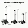 Rucksack-Trolley mit Rollen, Handkarre mit Gepäckgurt, Produktbild-Vorschau 7
