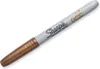 A single Sharpie permanent marker with a metallic gold tip and barrel, and a silver body. Produktbild-Vorschau