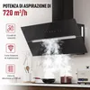 LEVIVO A+++ Cuffia di aspirazione senza testa 90 cm Anteprima dell’immagine prodotto 2