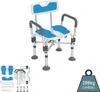 TWOLIIN Chaise de douche avec accoudoirs et dossier Voir les images du produit 1