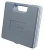 A gray plastic case with a handle, showing a molded logo and text. Produktbild-Vorschau