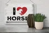 Blechschild Spruch 20x30 cm I love horses Schild Produktbild-Vorschau 5