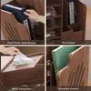 Organizator na biurko, drewniany, z orzecha, format A4, Podgląd zdjęcia produktu 3