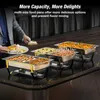 Warmounts Obdĺžnikové zlaté ohrievacie misy Buffet Set of Náhľad obrázku produktu 4