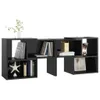 vidaXL Armoire TV noir brillant 104x30x52cm Bois composite Voir les images du produit 5