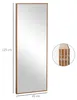 HOMCOM Wandspiegel Garderobenspiegel 125 x 45cm Flurspiegel Produktbild-Vorschau 3