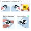 Instructions for applying a camera lens protector to a smartphone. Produktbild-Vorschau