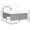 The Living Store 4-tlg. Garten-Sofagarnitur mit Kissen Produktbild-Vorschau 8