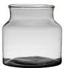 Hakbijl Glass Blumenvase - Transparent/Grau - Recyceltes Produktbild-Vorschau 2