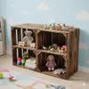 Dřevěná bedna s plameny 40x30x25cm - bedna na ovoce, Náhled obrázku produktu 4