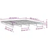 Postel z palet bílá 140 x 200 cm masivní borové dřevo Náhled obrázku produktu 8