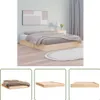 The Living Store Massivholzbett 160x200 cm Produktbild-Vorschau 1