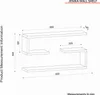 Skye Decor, Jenika - White, mensole da parete, bianco, 60 x Anteprima dell’immagine prodotto 7