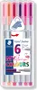 STAEDTLER Fineliner triplus "MY flamingo COLOURS" 6er Etui Produktbild-Vorschau 4