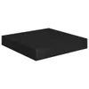 A black floating shelf is shown from a slightly elevated side angle against a white background. Náhľad obrázku produktu