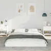 vidaXL Bettrahmen Weiß 140 x 220 cm Massives Kiefernholz Produktbild-Vorschau 3