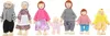 Houten poppenhuis, familie, schattende simulatie, 7 poppen, Productafbeelding-voorbeeld 3