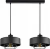 LUXOLAR - Pendelleuchte 2 flammig Schwarz E27 60 W - Produktbild-Vorschau 4