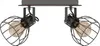 Plafonnier, brun, spots réglables, design cage, L 33,5 cm Voir les images du produit 7