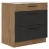 Vigo Unterschrank 80 cm Eiche Lancelot Matera Grau Produktbild-Vorschau 1