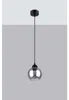 Lampa wisząca ALINO czarna-dymiona 1xE27x60W szkło Podgląd zdjęcia produktu 11