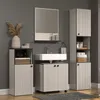 CALICOSY - Meuble sous vasque sur roulettes 2 portes L60 cm Voir les images du produit 7