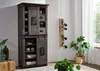 MASSIVMOEBEL24 Schrank Mango 80x45x175 grau lackiert Produktbild-Vorschau 6
